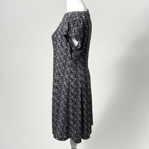 Connected Apparel Black & White Palm Leaf Midi Dress – Size 6 🌴🖤🤍 - Picture 3 of 12